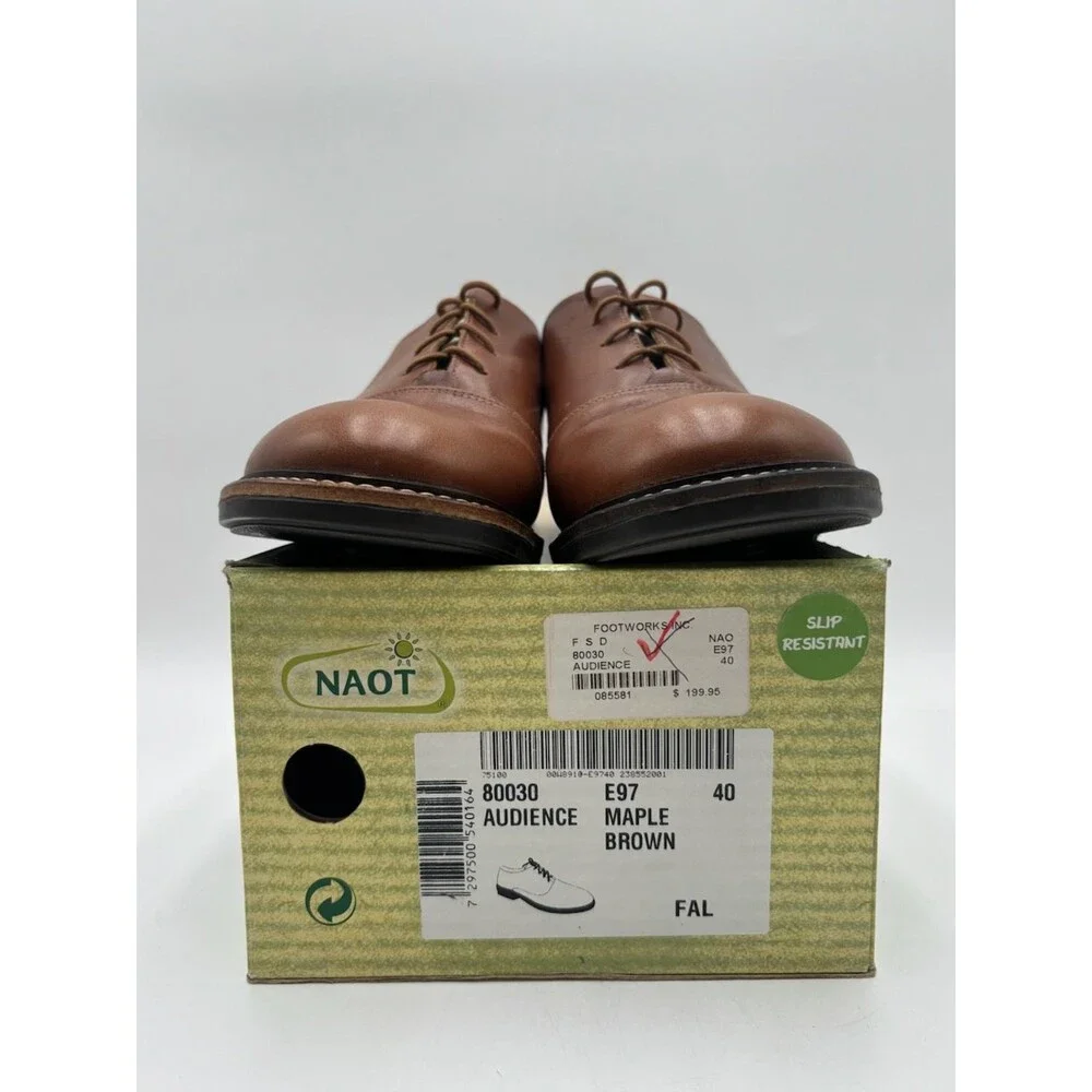 Naot AUDIENCE MAPLE Men's NEW Oxford Dress-Shoe Brown EU Size 40